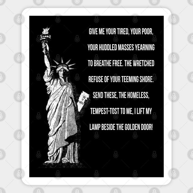 Statue Of Liberty The New Colossus Magnet by macdonaldcreativestudios